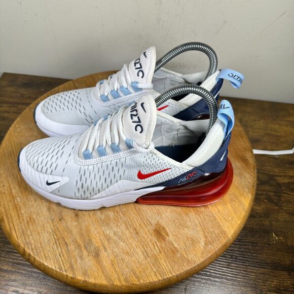 Nike Air Max 270 USA White Navy Red Men\'s Size 6 Shoes DJ5172-100 main image 4